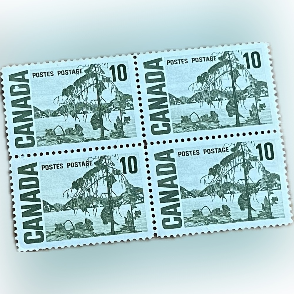 🎈4/$20 - #462 CANADA “Jack Pine” 10¢ 4-Stamp Block.